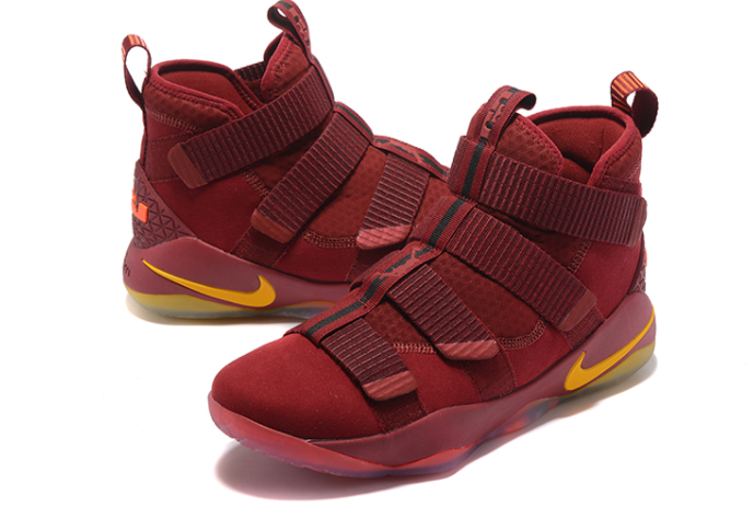 Nike LeBron Soldier 11 Cavs PE Wine Red Gold